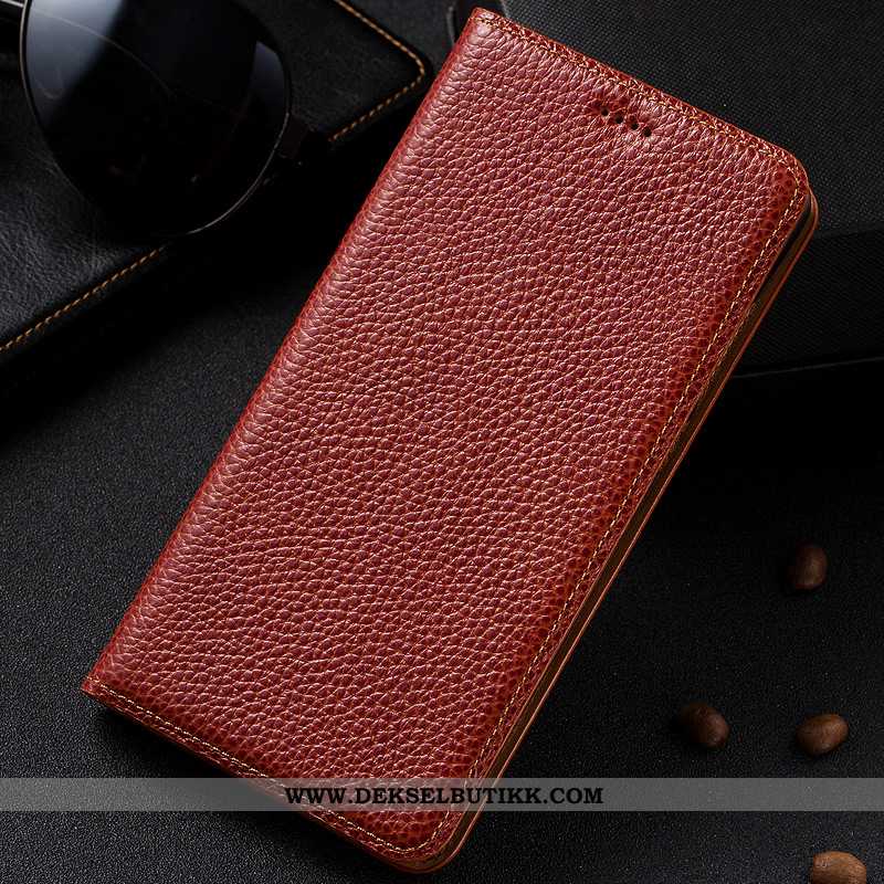 Etui Samsung Galaxy Note 8 Skinndeksel Beskyttelse Deksel Folio Brun, Samsung Galaxy Note 8 Skinn Ra