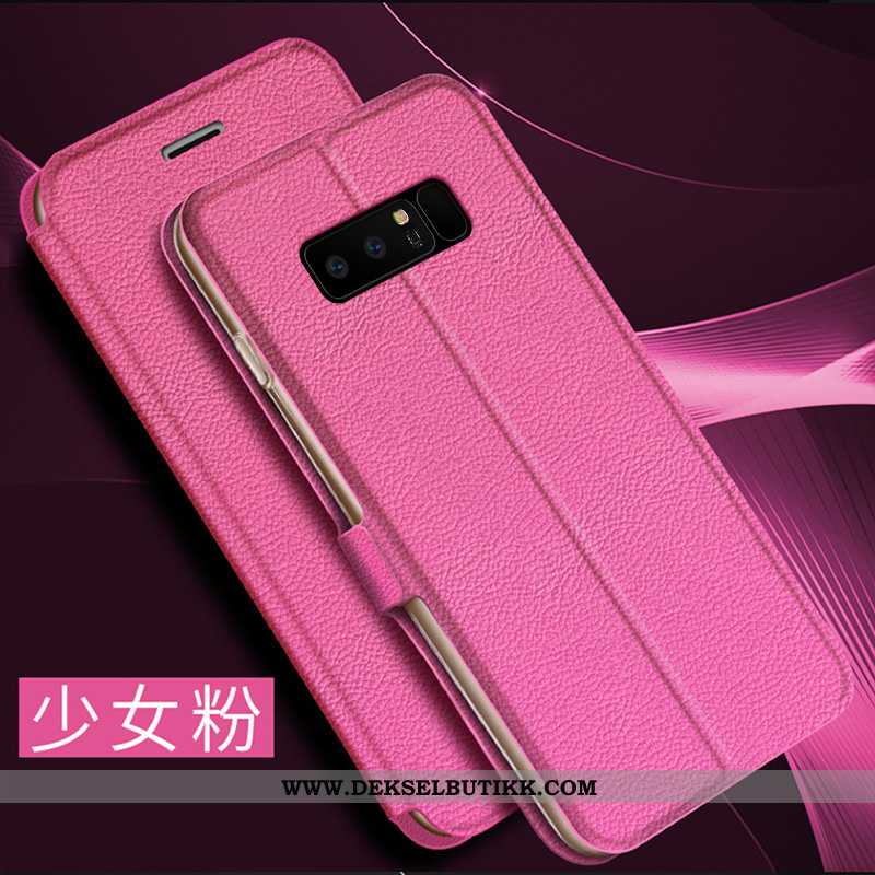 Etui Samsung Galaxy Note 8 Trend Clamshell Mobiltelefon Deksel Rosa, Samsung Galaxy Note 8 Skinndeks