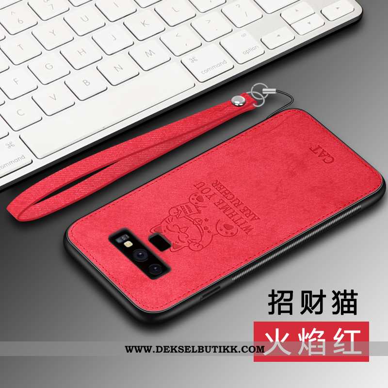 Etui Samsung Galaxy Note 9 Trend Alt Inkludert Net Red Lette Rød, Deksel Samsung Galaxy Note 9 Tynne