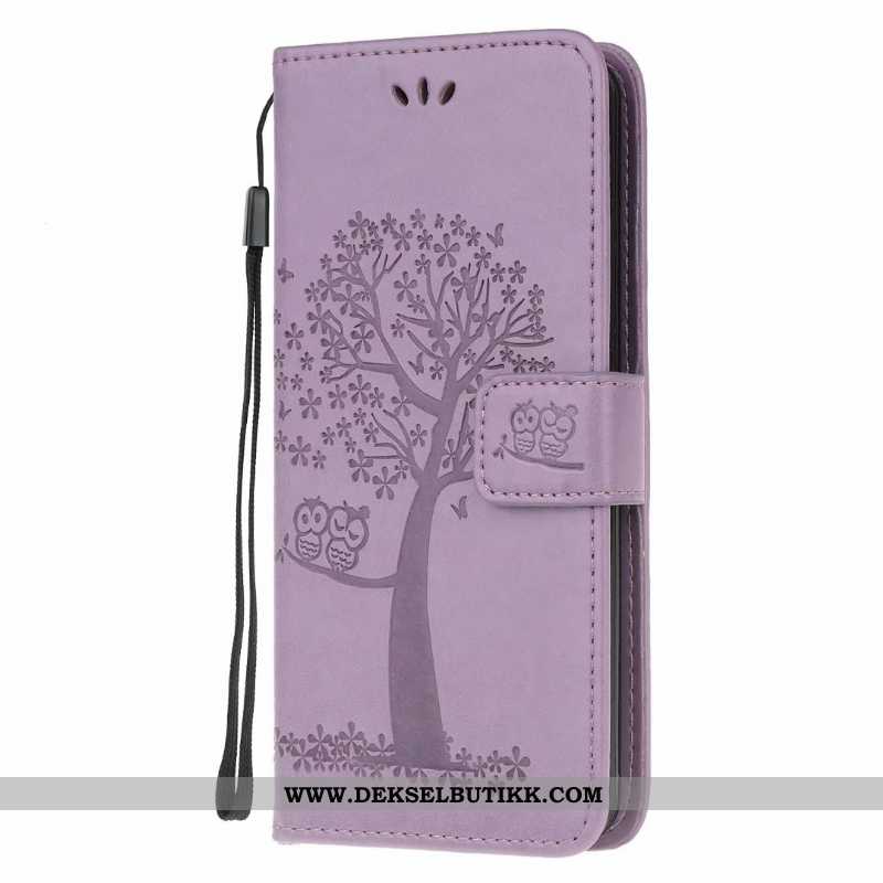 Etui Samsung Galaxy Note20 Myke Folio Lilla, Deksel Samsung Galaxy Note20 Skinndeksel Rabatt