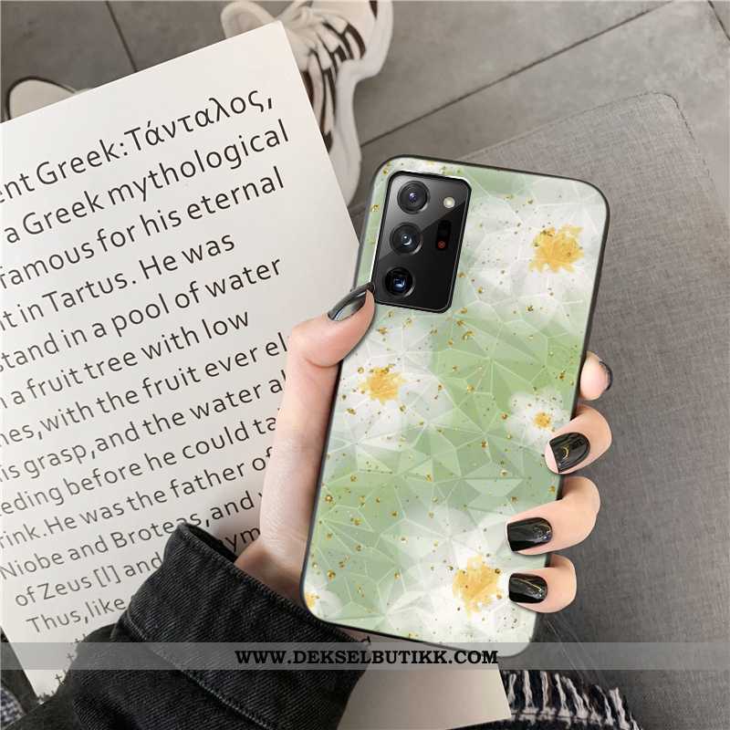 Etui Samsung Galaxy Note20 Ultra Mønster Stjernene Pulver Blomster Rosa, Deksel Samsung Galaxy Note2