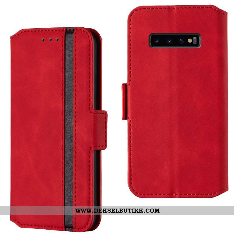 Etui Samsung Galaxy S10 Av Personlighet Rød Anti-fall Skinndeksel, Deksel Samsung Galaxy S10 Trend B