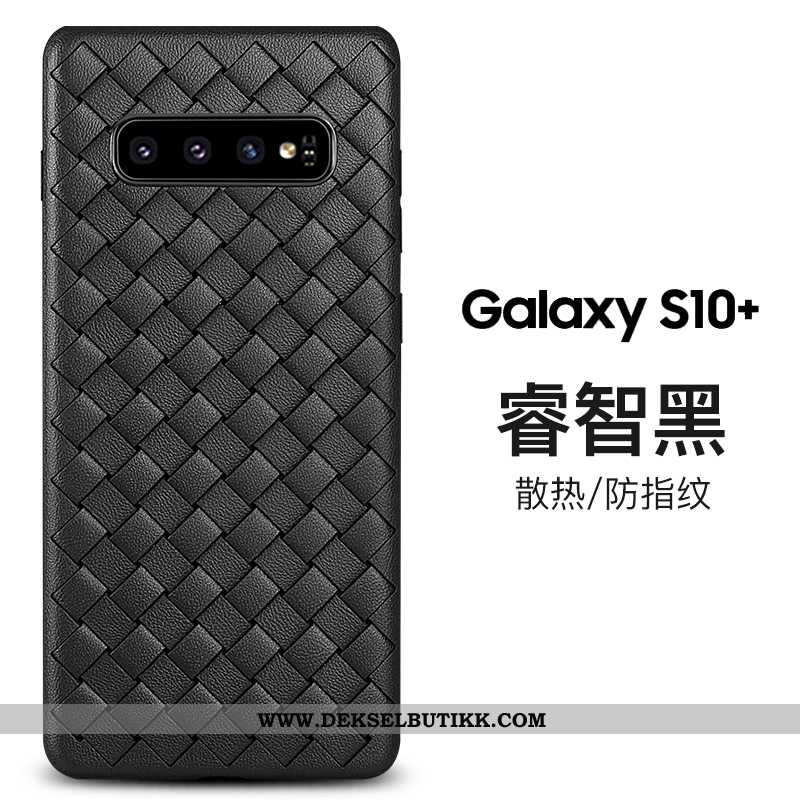 Etui Samsung Galaxy S10+ Beskyttelse Flettet Stjernene Lilla, Deksel Samsung Galaxy S10+ Av Personli