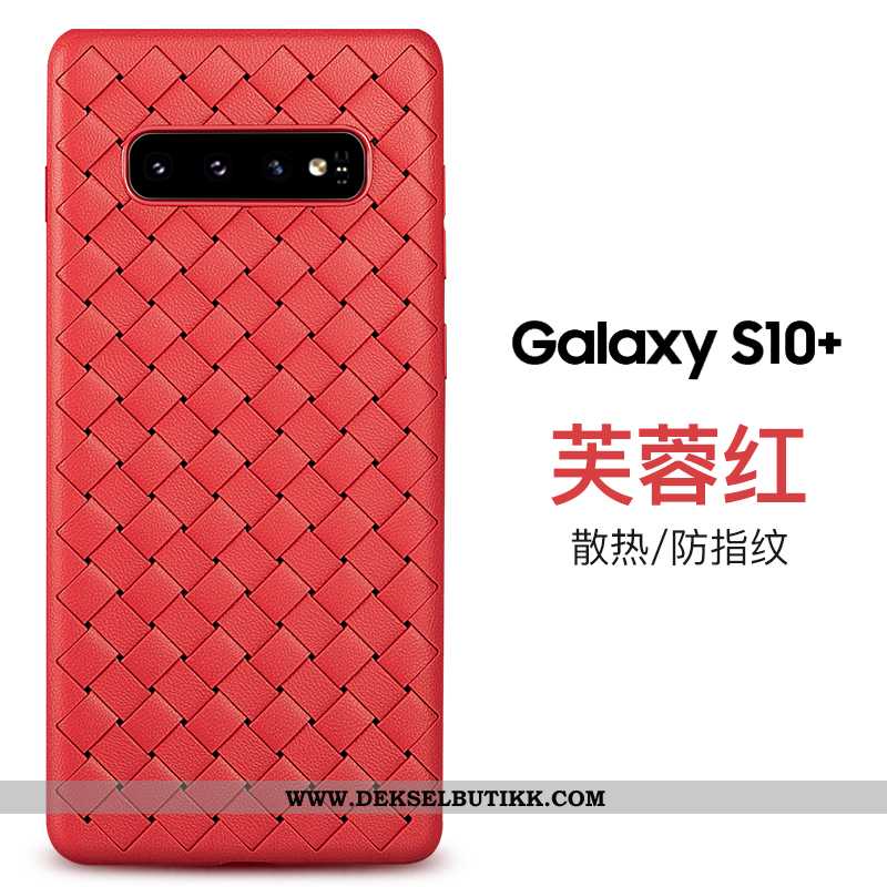 Etui Samsung Galaxy S10+ Beskyttelse Flettet Stjernene Lilla, Deksel Samsung Galaxy S10+ Av Personli