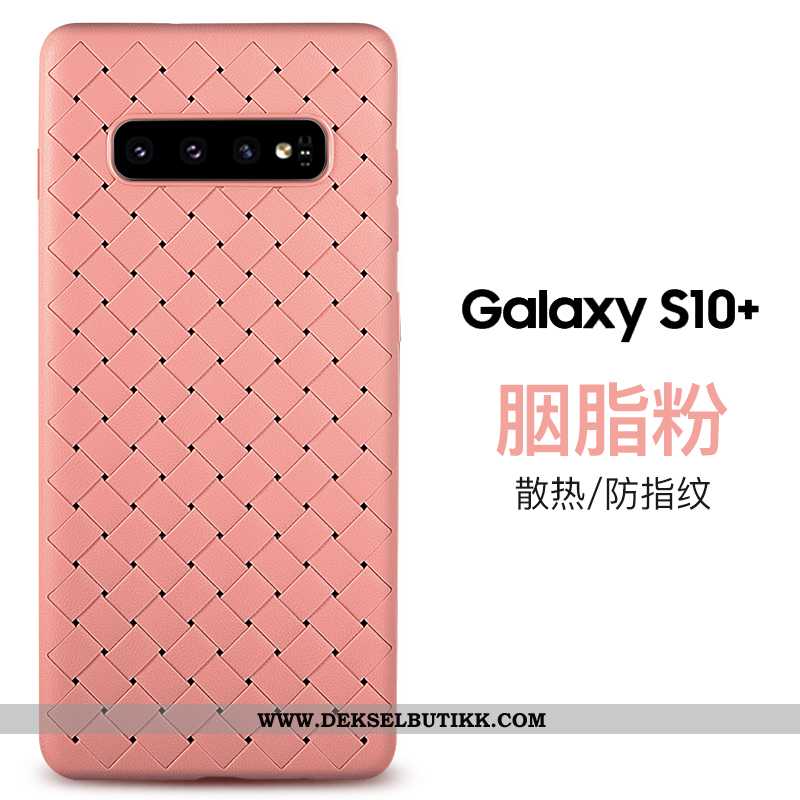 Etui Samsung Galaxy S10+ Beskyttelse Flettet Stjernene Lilla, Deksel Samsung Galaxy S10+ Av Personli