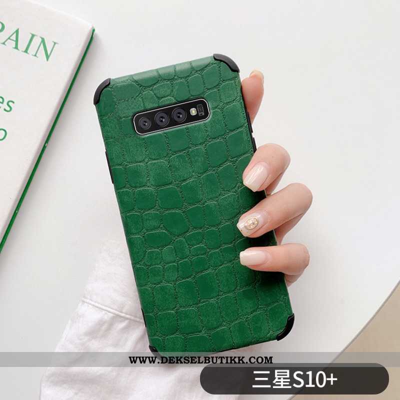 Etui Samsung Galaxy S10+ Beskyttelse Mobiltelefon Stjernene Rød, Deksel Samsung Galaxy S10+ Skinndek