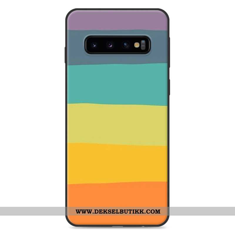 Etui Samsung Galaxy S10 Beskyttelse Vakker Silikon Deksel Hvitt, Samsung Galaxy S10 Cartoon Til Salg