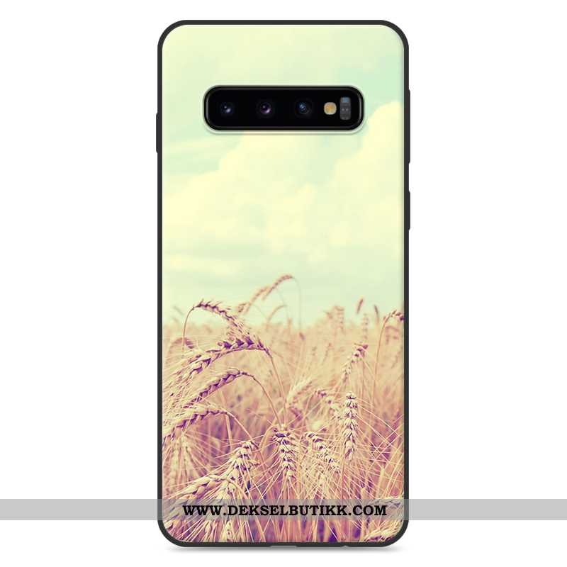 Etui Samsung Galaxy S10 Beskyttelse Vakker Silikon Deksel Hvitt, Samsung Galaxy S10 Cartoon Til Salg