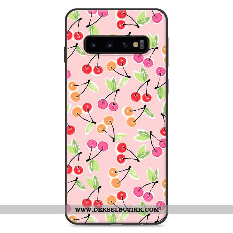 Etui Samsung Galaxy S10 Beskyttelse Vakker Silikon Deksel Hvitt, Samsung Galaxy S10 Cartoon Til Salg