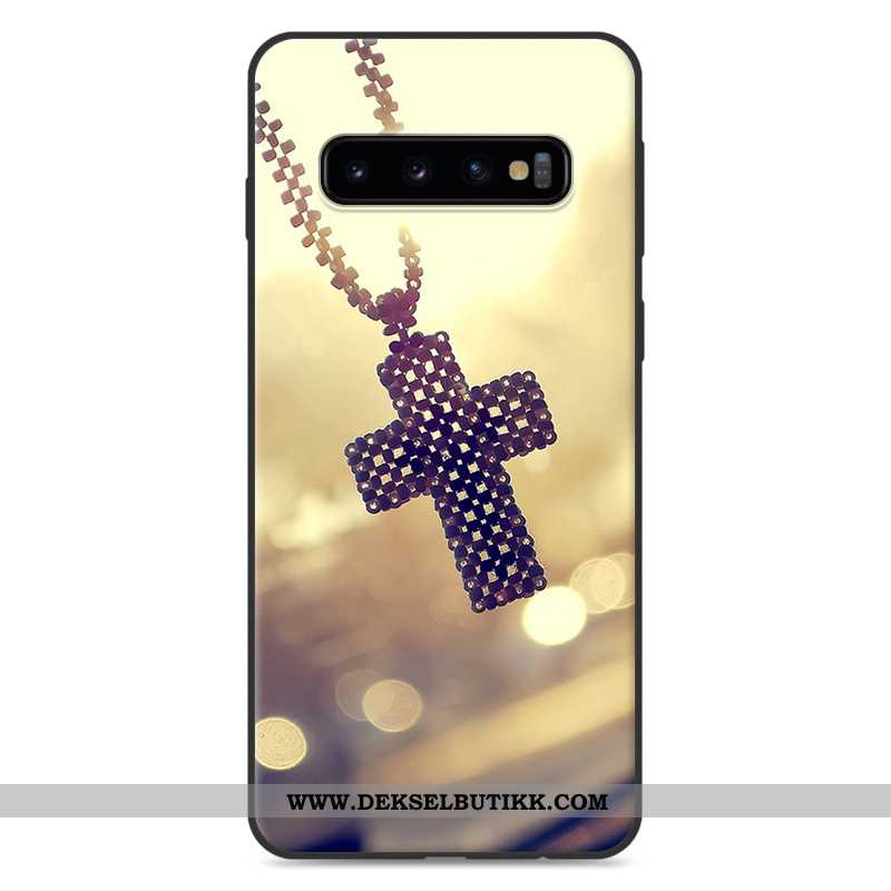 Etui Samsung Galaxy S10 Beskyttelse Vakker Silikon Deksel Hvitt, Samsung Galaxy S10 Cartoon Til Salg