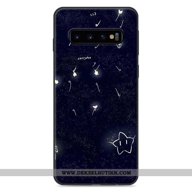 Etui Samsung Galaxy S10 Beskyttelse Vakker Silikon Deksel Hvitt, Samsung Galaxy S10 Cartoon Til Salg