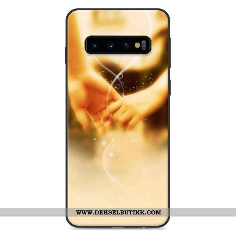 Etui Samsung Galaxy S10 Beskyttelse Vakker Silikon Deksel Hvitt, Samsung Galaxy S10 Cartoon Til Salg