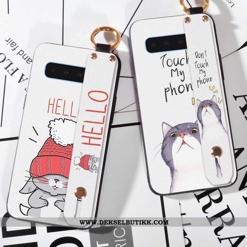 Etui Samsung Galaxy S10 Cartoon Deksel Anti-fall Hvitt, Samsung Galaxy S10 Trend Tilbud