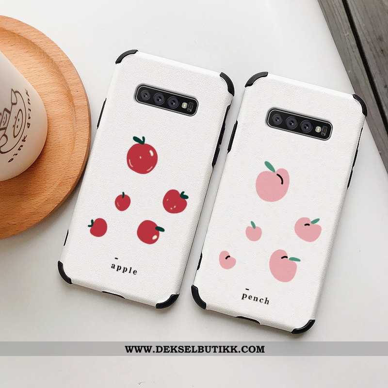 Etui Samsung Galaxy S10+ Skinndeksel Liten Anti-fall Vakker Hvitt, Deksel Samsung Galaxy S10+ Av Per