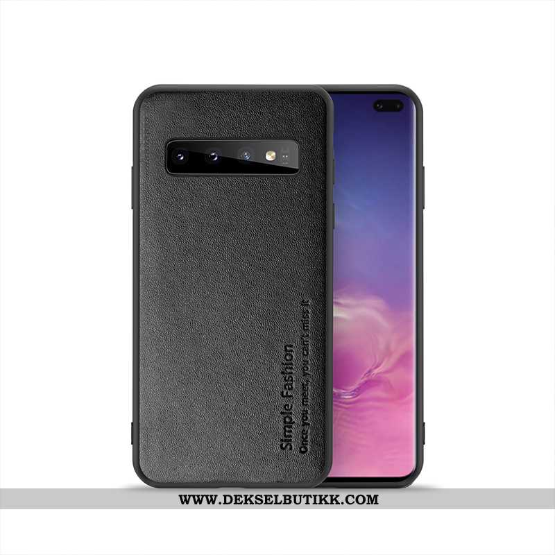 Etui Samsung Galaxy S10 Skinndeksel Mobiltelefon Stjernene Deksel Svart, Samsung Galaxy S10 Skjermbe