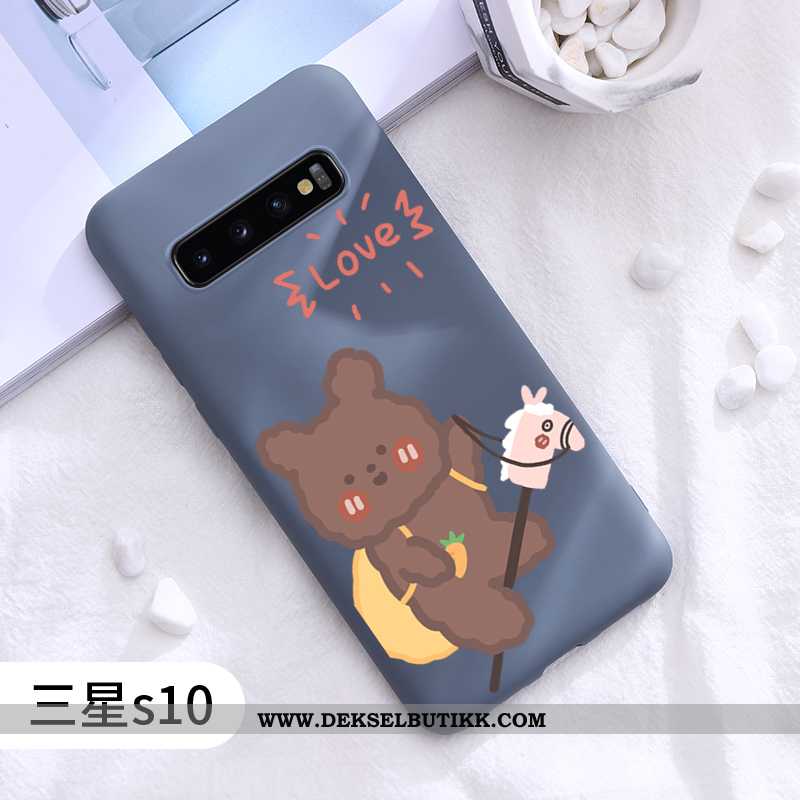 Etui Samsung Galaxy S10 Trend Nubuck Rød Silikon, Deksel Samsung Galaxy S10 Ultra Kjøpe