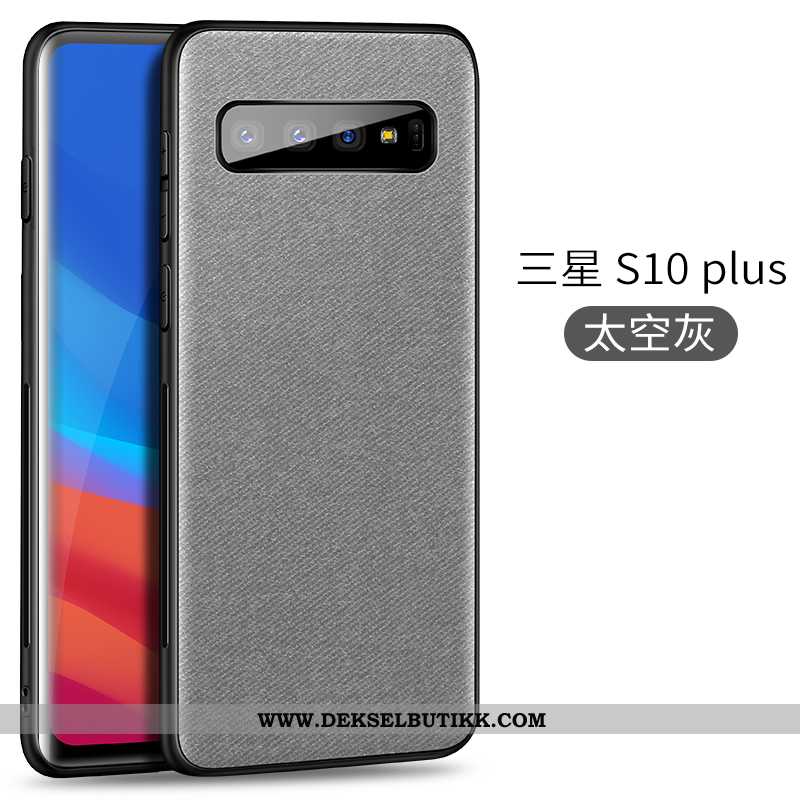 Etui Samsung Galaxy S10+ Ultra Trend Pu Grå, Deksel Samsung Galaxy S10+ Tynne Kjøpe