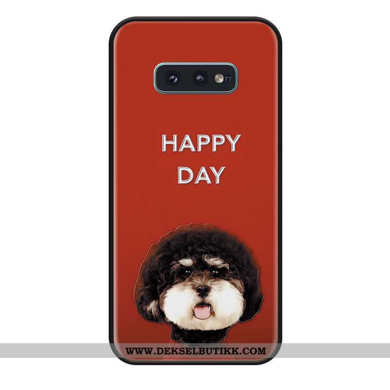 Etui Samsung Galaxy S10e Cartoon Rød Stjernene Deksel, Samsung Galaxy S10e Silikon Rabatt