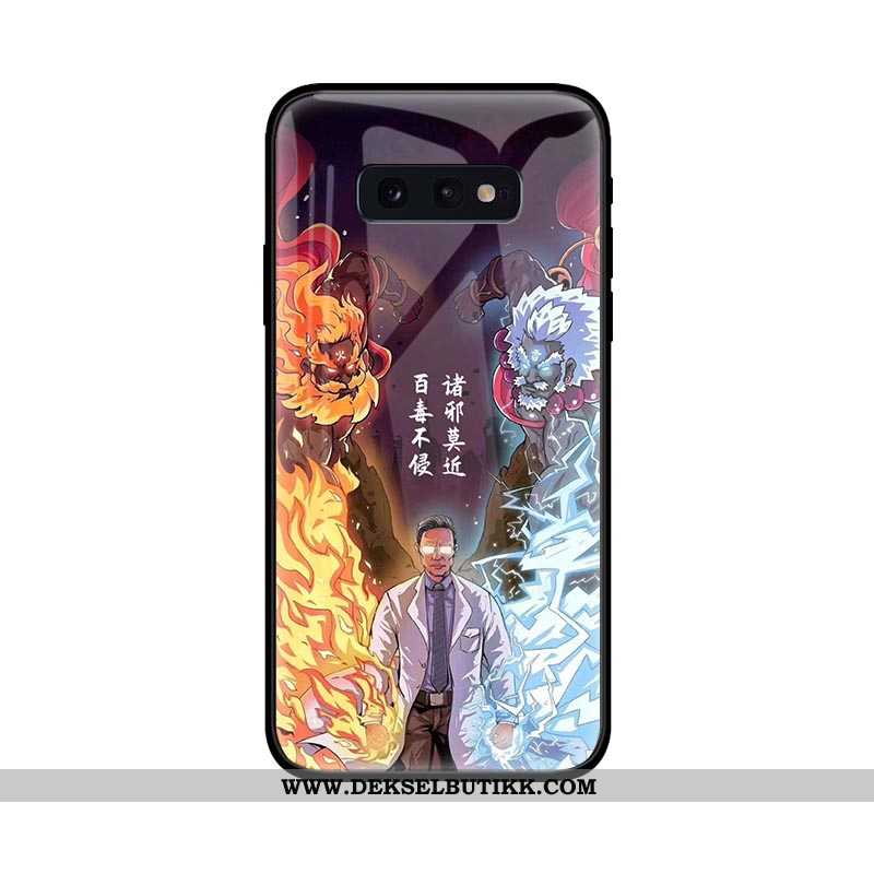 Etui Samsung Galaxy S10e Kreativ Beskyttelse Glass Mobiltelefon Gul, Deksel Samsung Galaxy S10e Tren