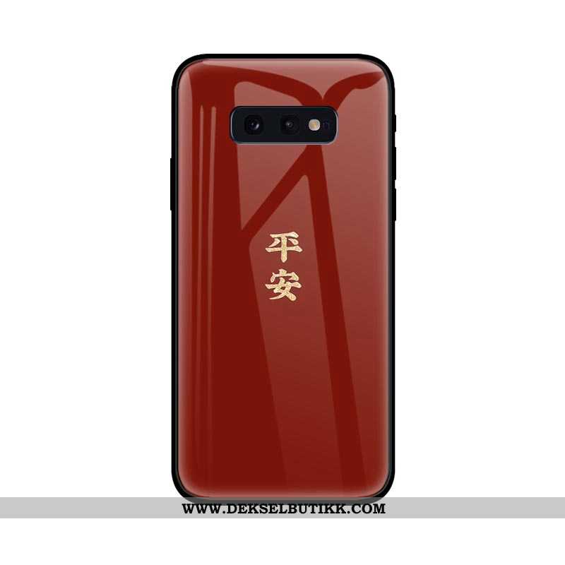 Etui Samsung Galaxy S10e Kreativ Beskyttelse Glass Mobiltelefon Gul, Deksel Samsung Galaxy S10e Tren