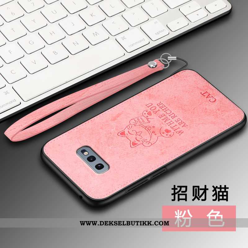 Etui Samsung Galaxy S10e Kreativ Magnetisk Alt Inkludert Klut Rosa, Deksel Samsung Galaxy S10e Mønst