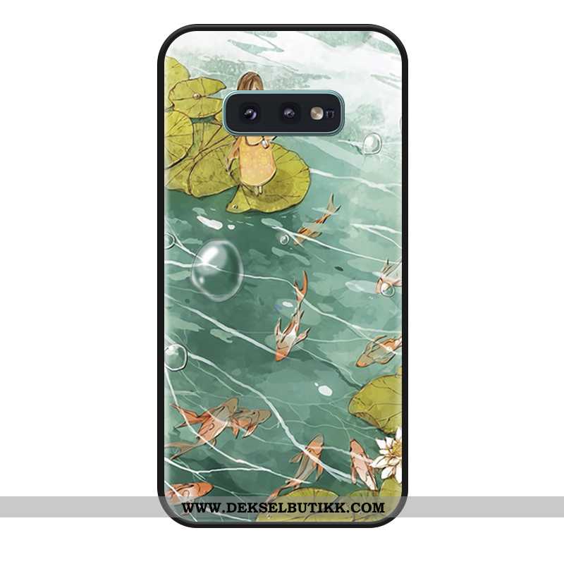 Etui Samsung Galaxy S10e Myke Grønn Alt Inkludert Relieff, Deksel Samsung Galaxy S10e Silikon Til Sa