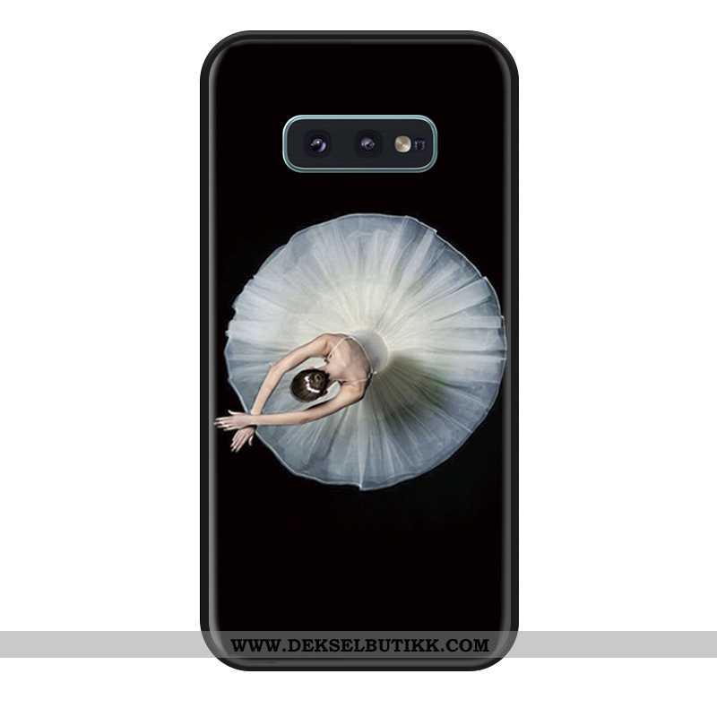 Etui Samsung Galaxy S10e Silikon Svart Ballett Anti-fall, Deksel Samsung Galaxy S10e Hengende Orname