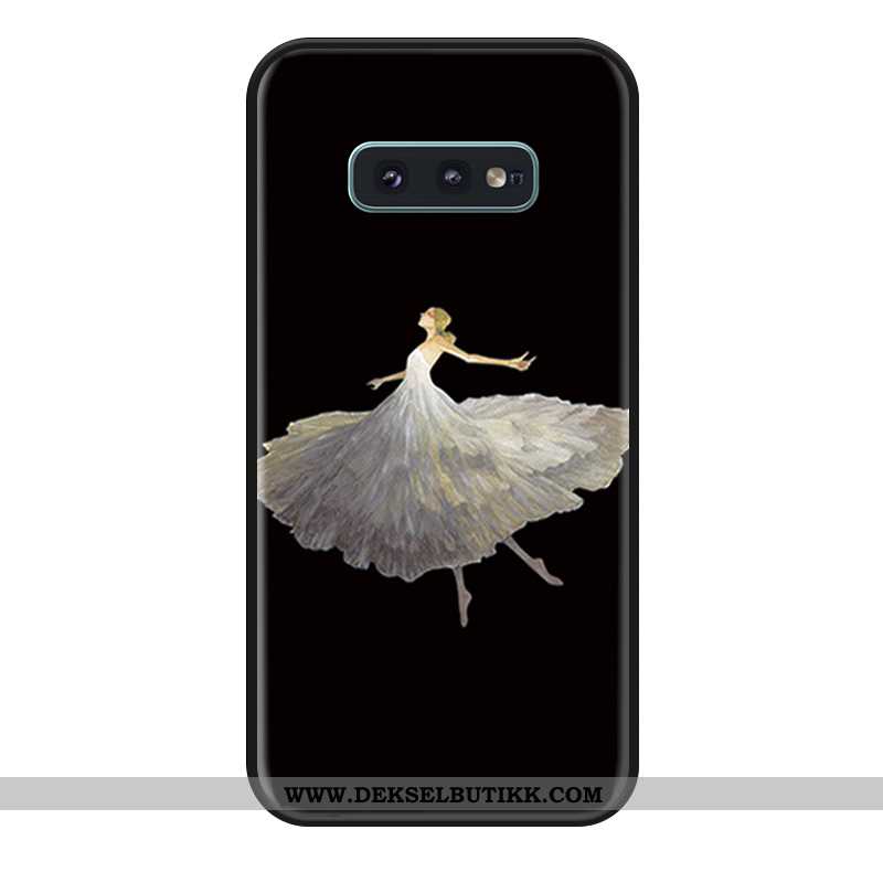 Etui Samsung Galaxy S10e Silikon Svart Ballett Anti-fall, Deksel Samsung Galaxy S10e Hengende Orname