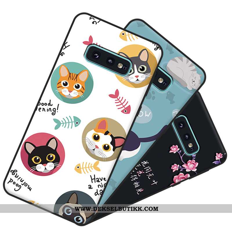 Etui Samsung Galaxy S10e Silikon Vakker Myke Ungdom Hvitt, Deksel Samsung Galaxy S10e Beskyttelse Bi