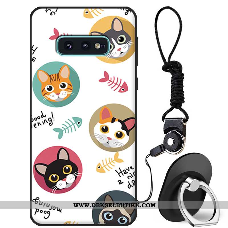 Etui Samsung Galaxy S10e Silikon Vakker Myke Ungdom Hvitt, Deksel Samsung Galaxy S10e Beskyttelse Bi