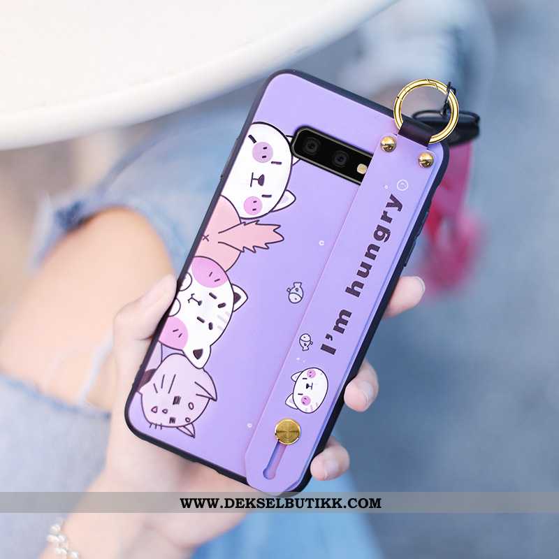 Etui Samsung Galaxy S10e Trend Svart Mobiltelefon, Deksel Samsung Galaxy S10e Cartoon Rabatt