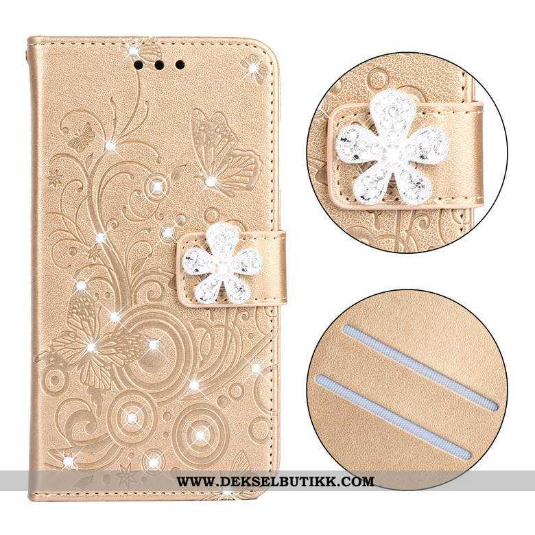 Etui Samsung Galaxy S20 Med Strass Sommerfugl Blomster Beskyttelse Mobiltelefon Rød, Deksel Samsung 