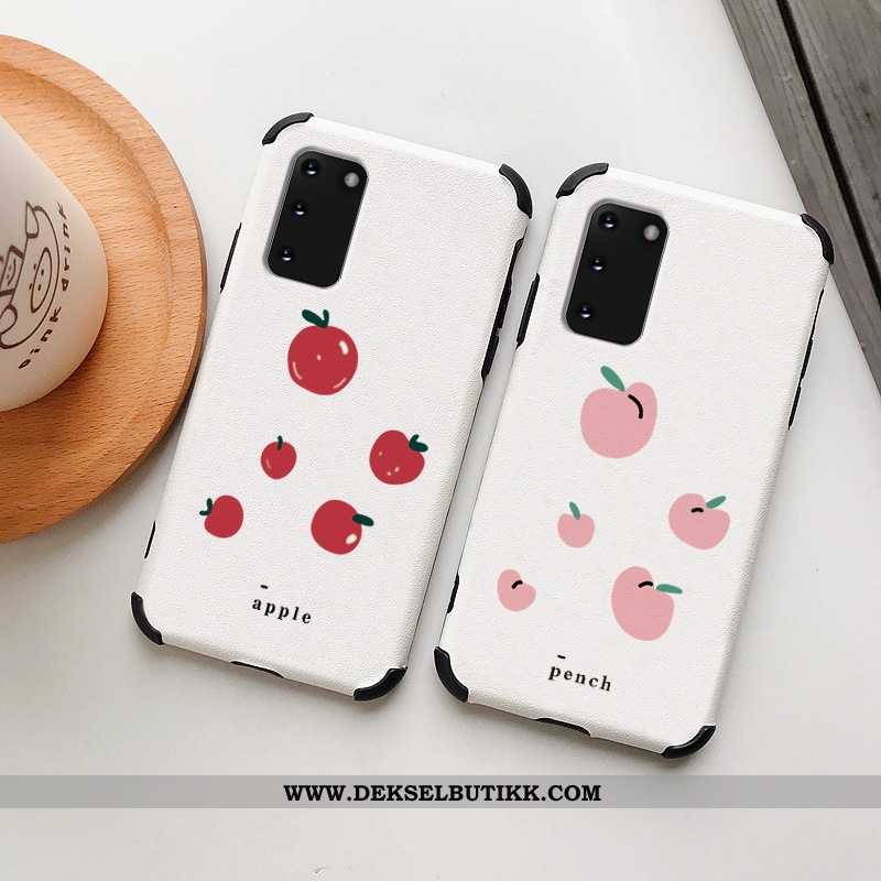 Etui Samsung Galaxy S20 Skinndeksel Fersk Kreativ Net Red Hvitt, Deksel Samsung Galaxy S20 Mote Buti