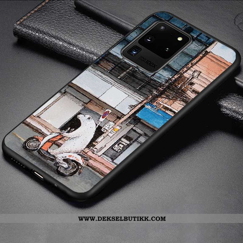 Etui Samsung Galaxy S20 Ultra Kreativ Stjernene Anti-fall Enkel Lilla, Deksel Samsung Galaxy S20 Ult