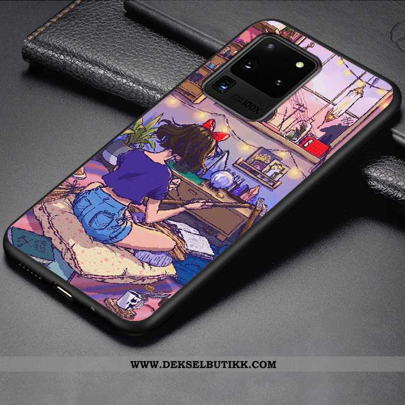 Etui Samsung Galaxy S20 Ultra Kreativ Stjernene Anti-fall Enkel Lilla, Deksel Samsung Galaxy S20 Ult