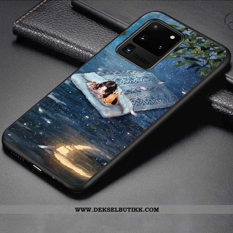 Etui Samsung Galaxy S20 Ultra Kreativ Stjernene Anti-fall Enkel Lilla, Deksel Samsung Galaxy S20 Ult