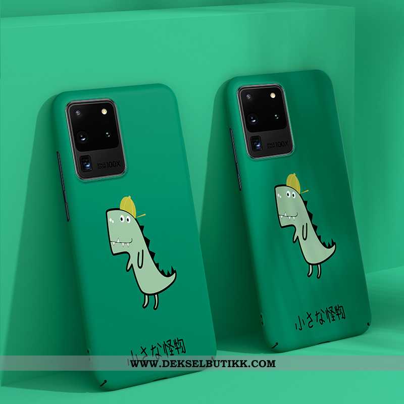 Etui Samsung Galaxy S20 Ultra Tynne Deksel Cartoon Stjernene Grønn, Samsung Galaxy S20 Ultra Beskytt