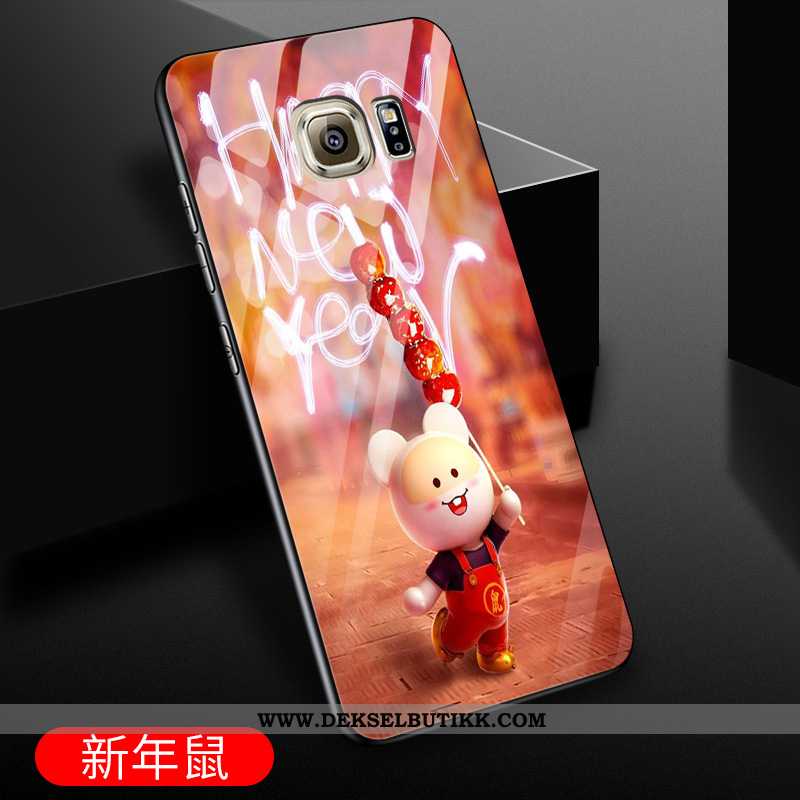 Etui Samsung Galaxy S6 Edge Cartoon Stjernene Lovers Lilla, Deksel Samsung Galaxy S6 Edge Trend Tilb