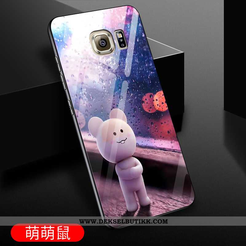 Etui Samsung Galaxy S6 Edge Cartoon Stjernene Lovers Lilla, Deksel Samsung Galaxy S6 Edge Trend Tilb