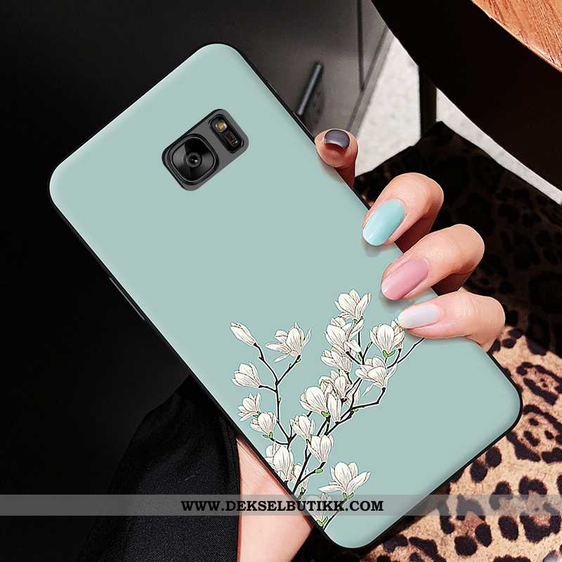 Etui Samsung Galaxy S6 Edge Cartoon Stjernene Silikon Lovers Hvitt, Deksel Samsung Galaxy S6 Edge My