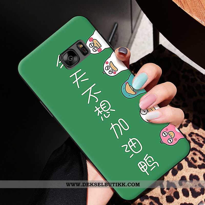 Etui Samsung Galaxy S6 Edge Cartoon Stjernene Silikon Lovers Hvitt, Deksel Samsung Galaxy S6 Edge My