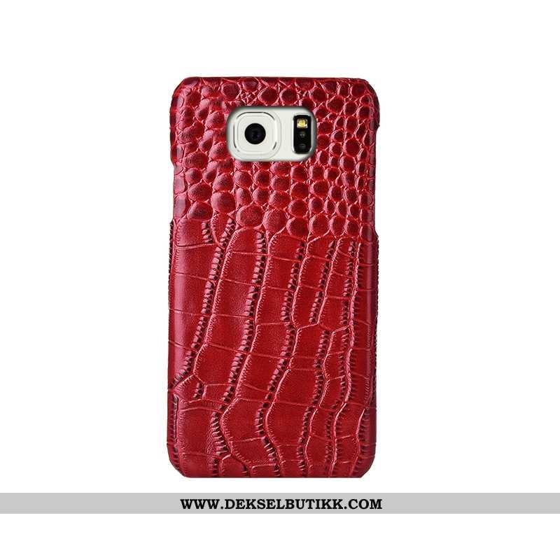 Etui Samsung Galaxy S6 Kreativ Mobiltelefon Anti-fall Mørkeblå, Deksel Samsung Galaxy S6 Skinn Billi