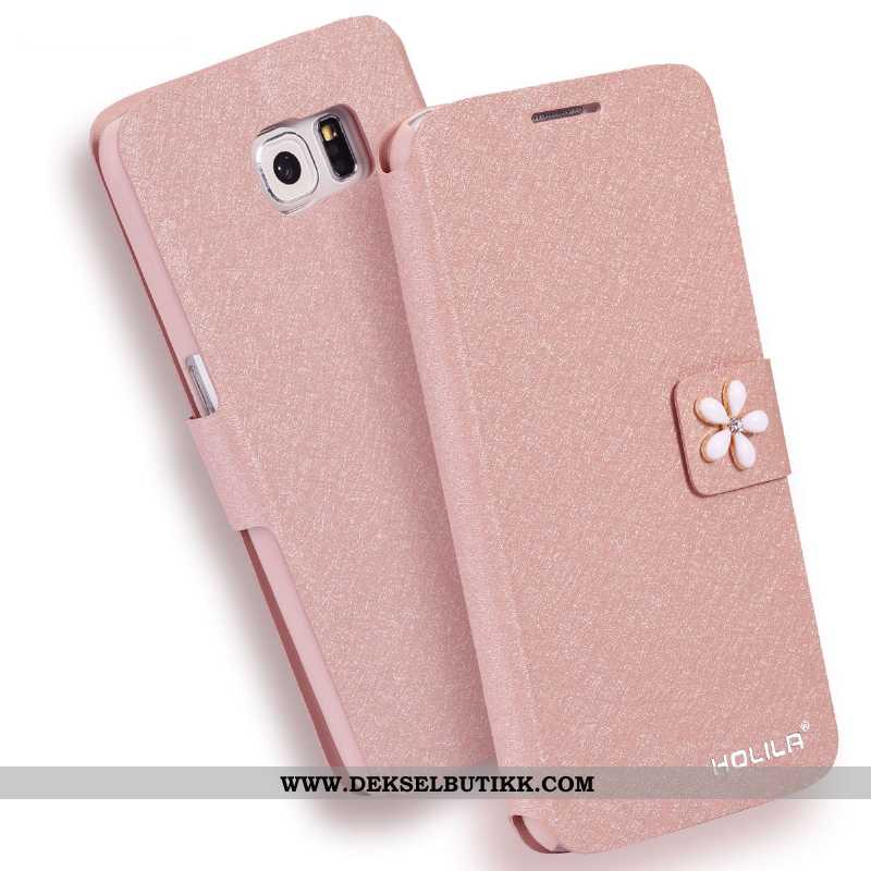 Etui Samsung Galaxy S6 Skinndeksel Nye Mobiltelefon Stjernene Rosa, Deksel Samsung Galaxy S6 Trend R