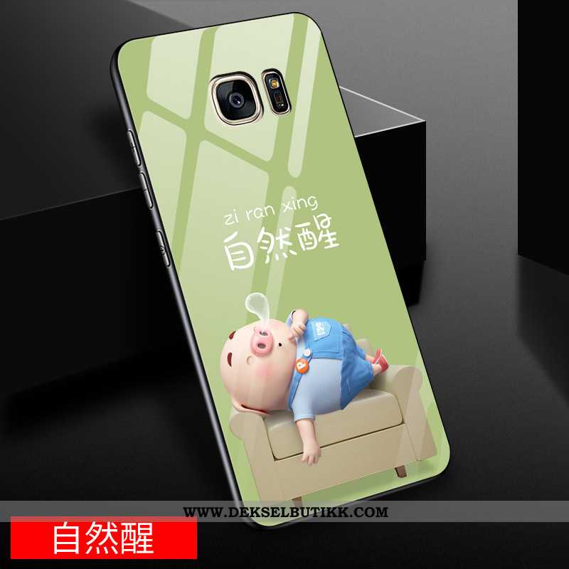 Etui Samsung Galaxy S7 Edge Kreativ Glass Stjernene Gul, Deksel Samsung Galaxy S7 Edge Cartoon Kjøpe