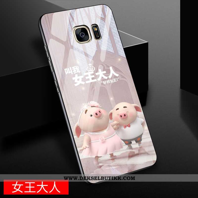 Etui Samsung Galaxy S7 Edge Kreativ Glass Stjernene Gul, Deksel Samsung Galaxy S7 Edge Cartoon Kjøpe