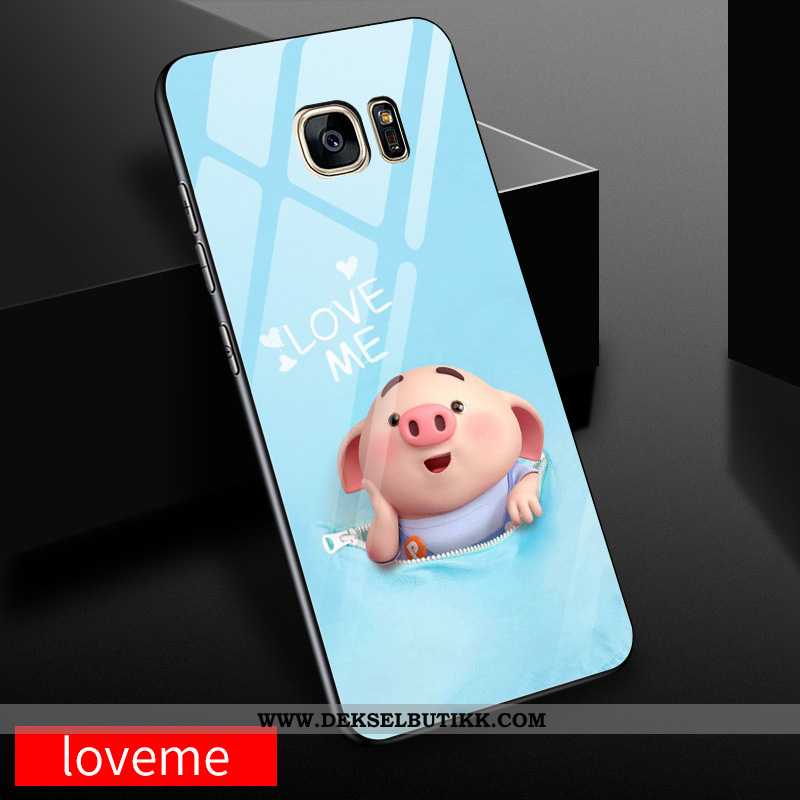 Etui Samsung Galaxy S7 Edge Kreativ Glass Stjernene Gul, Deksel Samsung Galaxy S7 Edge Cartoon Kjøpe