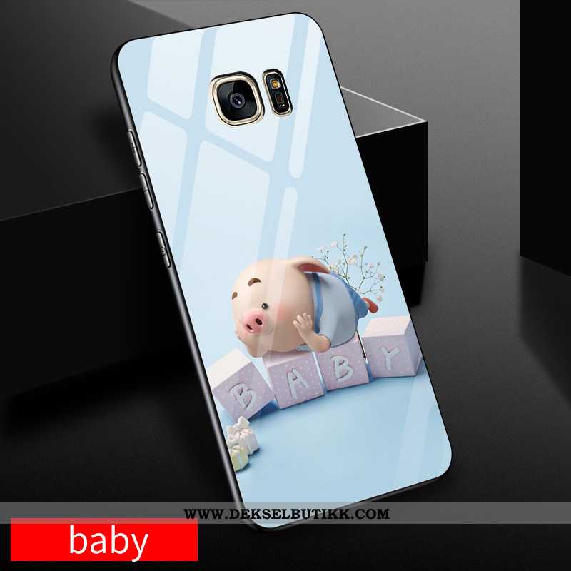 Etui Samsung Galaxy S7 Edge Kreativ Glass Stjernene Gul, Deksel Samsung Galaxy S7 Edge Cartoon Kjøpe