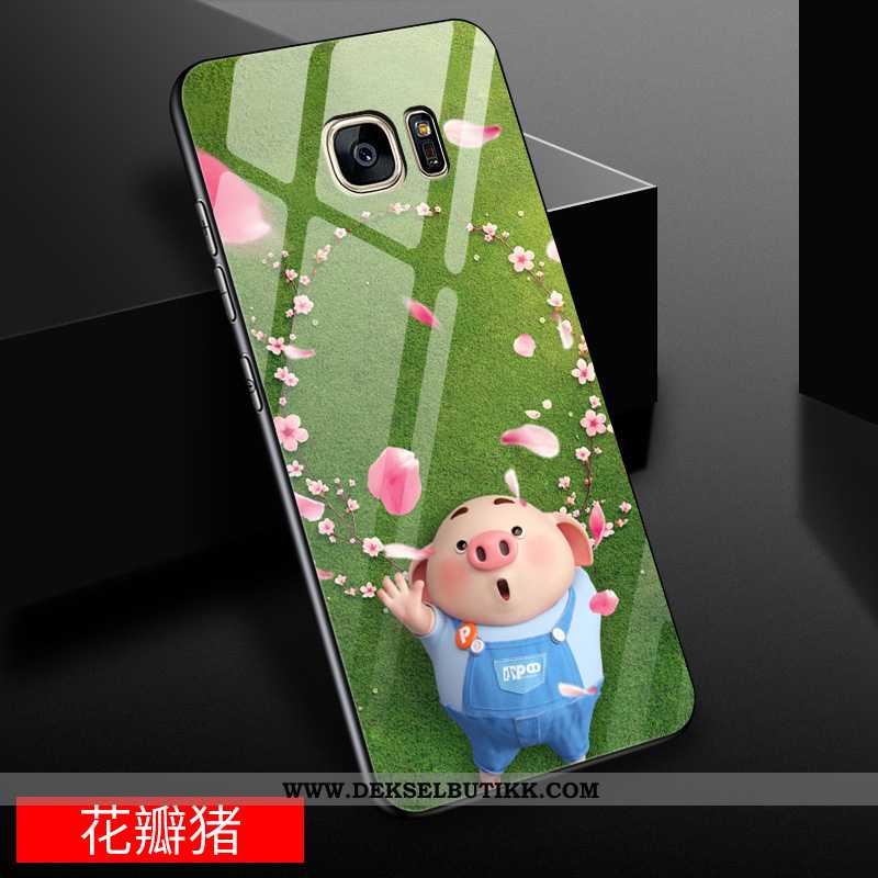 Etui Samsung Galaxy S7 Edge Kreativ Glass Stjernene Gul, Deksel Samsung Galaxy S7 Edge Cartoon Kjøpe