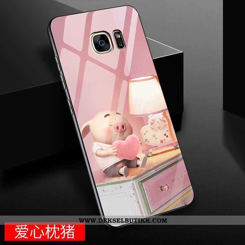 Etui Samsung Galaxy S7 Edge Kreativ Glass Stjernene Gul, Deksel Samsung Galaxy S7 Edge Cartoon Kjøpe