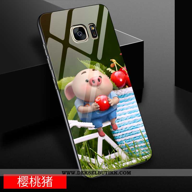 Etui Samsung Galaxy S7 Edge Kreativ Glass Stjernene Gul, Deksel Samsung Galaxy S7 Edge Cartoon Kjøpe